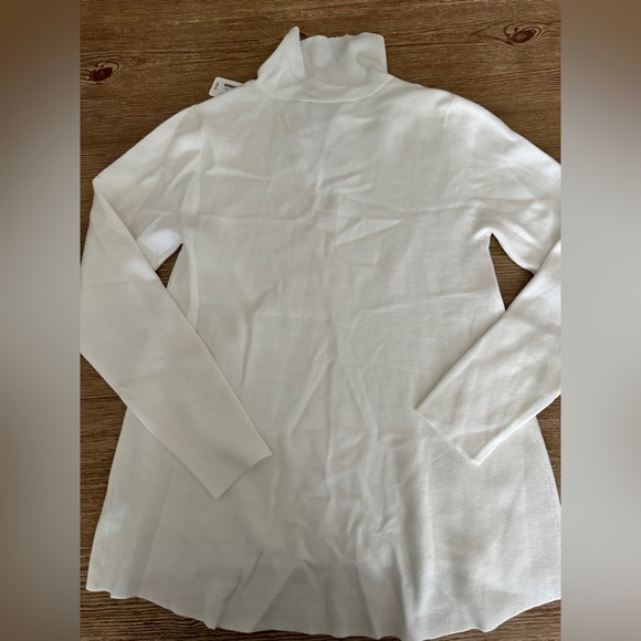 Soft Surroundings NWT Women’s Usonia Zip Sweater Ivory Sz small Cardigan - Picture 6 of 7